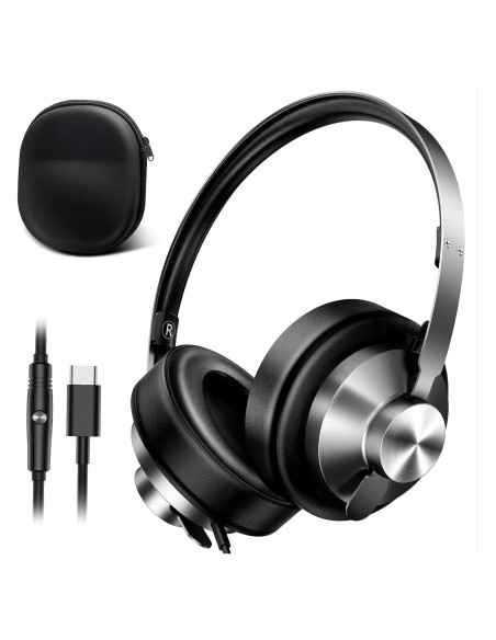 Auriculares USB-C INFURTURE con sonido premium y almohadillas cómodas