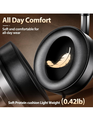 Auriculares USB-C INFURTURE con sonido premium y almohadillas cómodas