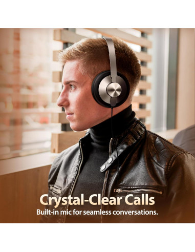 Auriculares USB-C INFURTURE con sonido premium y almohadillas cómodas