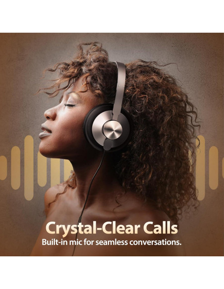 Auriculares USB-C INFURTURE con sonido premium y almohadillas cómodas