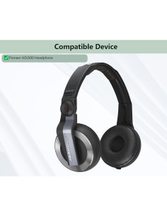 Almohadillas de Reemplazo Prime para Auriculares Pioneer HDJ500 2