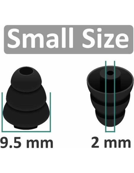 Tapones de Silicona IiEXCEL 6 Pares Tamaño Pequeño 2mm