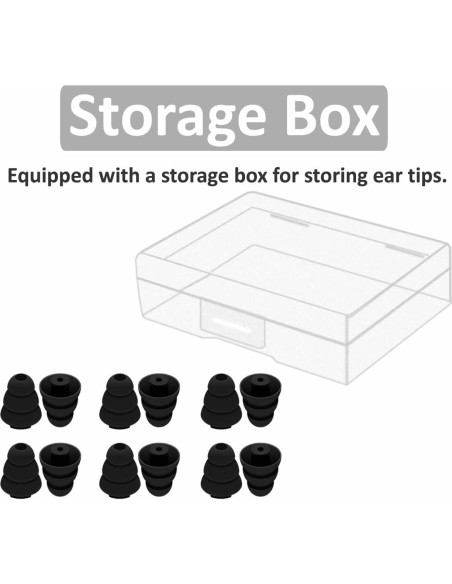 Tapones de Silicona IiEXCEL 6 Pares Tamaño Pequeño 2mm