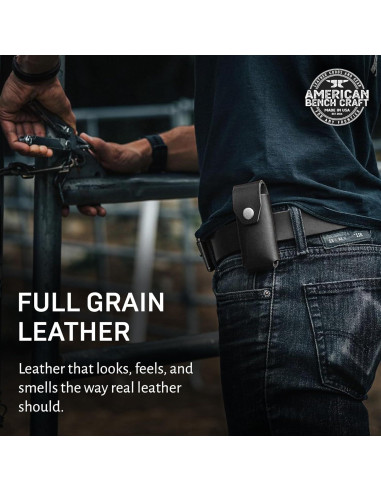 Funda de Cuero para Multiherramienta Gerber American Bench Craft
