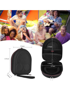 Funda Dura EVA ZUJFPL para Auriculares Inalámbricos Negro 2