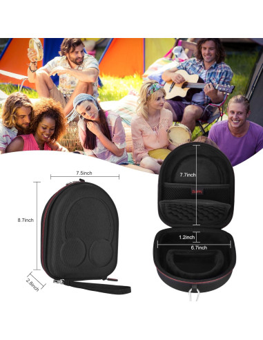 Funda Dura EVA ZUJFPL para Auriculares Inalámbricos Negro