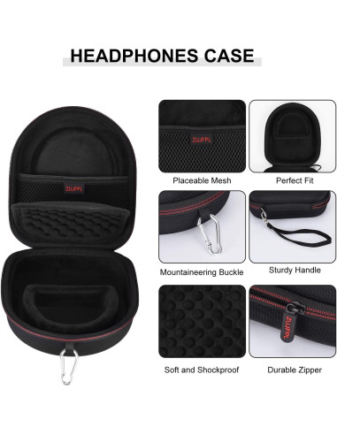 Funda Dura EVA ZUJFPL para Auriculares Inalámbricos Negro