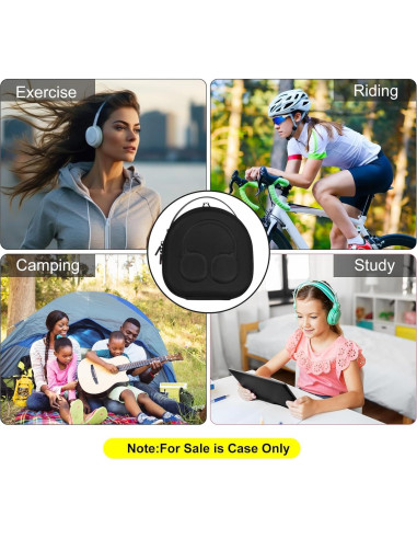 Funda Dura EVA ZUJFPL para Auriculares Inalámbricos Negro