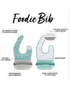 Baberos de Silicona Bazzle Baby con Recogedor - 2 Piezas 2