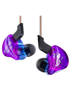 Auriculares KBEAR K01 In Ear HIFI Gaming 3.5mm Azul-Púrpura