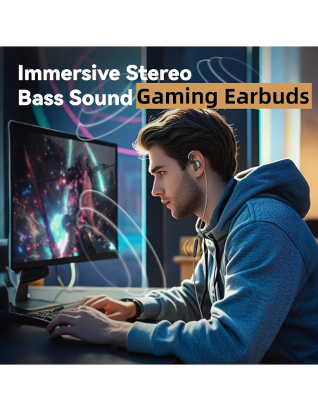 Auriculares KBEAR K01 In Ear HIFI Gaming 3.5mm Azul-Púrpura