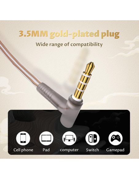 Auriculares KBEAR K01 In Ear HIFI Gaming 3.5mm Azul-Púrpura