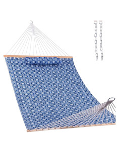 Hamaca Acolchada Lazy Daze 3.66 m Doble para 2 Personas Floral Azul