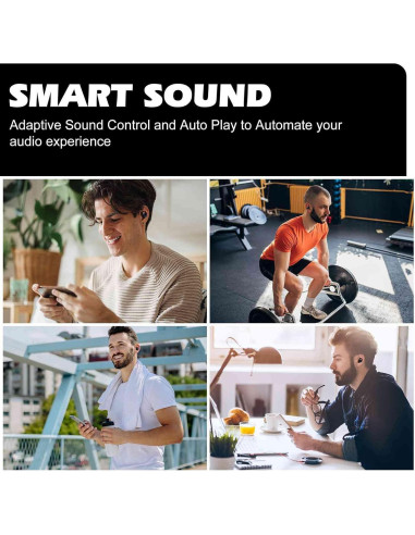 Auriculares Inalambricos UrbanX Bluetooth 5.2 IPX5 con Estuche