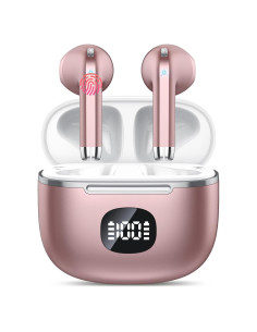 Auriculares Inalámbricos TIMU S28 Rosa, Bluetooth 5.3, 50H Batería