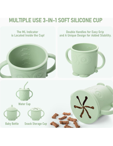 Juego de Alimentación para Bebés Bnditeu 10 Piezas Verde