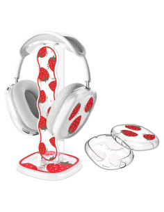Soporte para Auriculares CameCosy Fresa con Funda Silicona