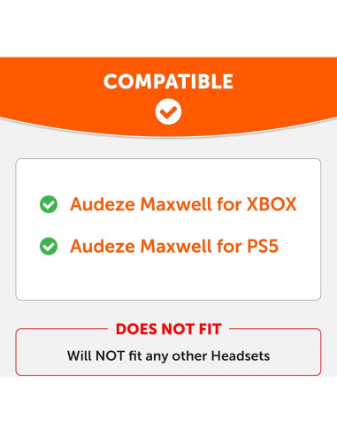 Almohadillas WC StealthZ Maxwell para Audeze Maxwell Xbox/PS5