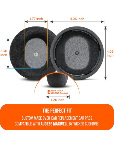 Almohadillas WC StealthZ Maxwell para Audeze Maxwell Xbox/PS5