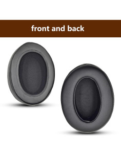 Almohadillas de Repuesto ACCIUK para Auriculares Brainwavz HM5 - Cuero Suave y Espuma de Memoria 2