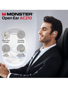 Auriculares Inalámbricos Monster AC210 Bluetooth 5.4 Estéreo IPX5 2