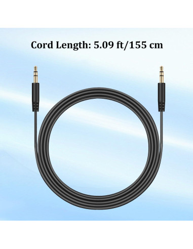 Cable de audio 3.5mm OneOdio Pro 10/30/50/A70/A71 - 155cm