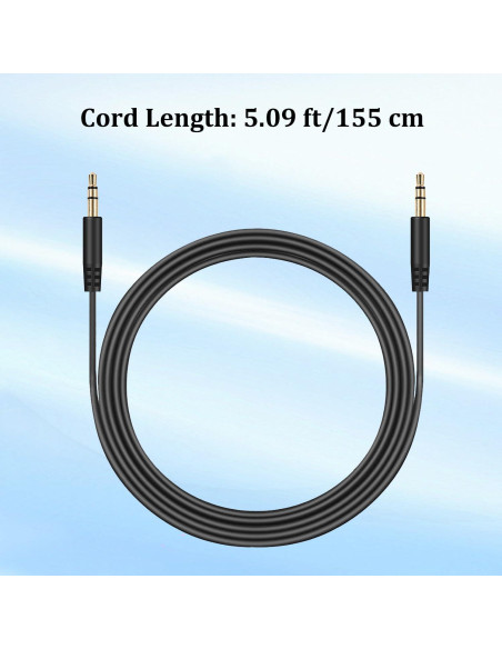 Cable de audio 3.5mm OneOdio Pro 10/30/50/A70/A71 - 155cm
