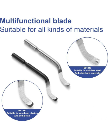 Juego de Herramientas de Desbarbado Rtcimoic 10 Piezas Acero