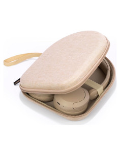 Funda Dura Ginsco para Auriculares On-Ear Beige - Compatible JBL y Sony