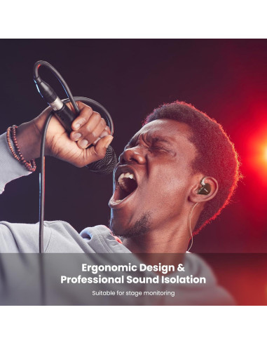 Auriculares In Ear BASN MiX-PD HiFi 226g, Controlador Híbrido