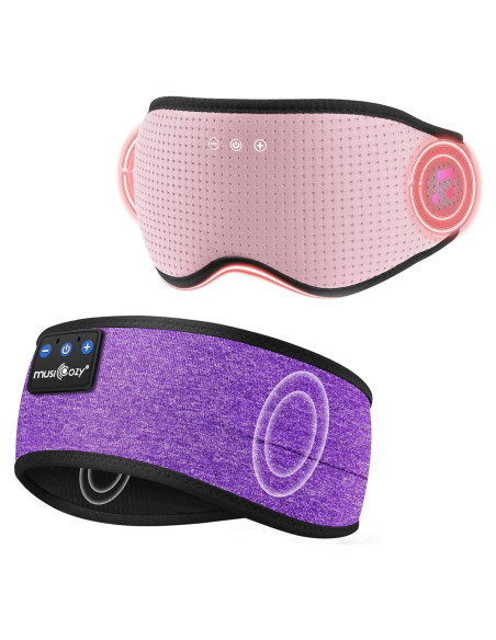Auriculares Bluetooth MUSICOZY para Dormir con Máscara 3D