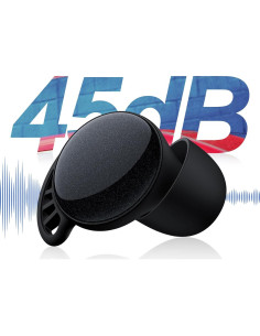 Tapones para Oídos Phegittg G5 45dB Reutilizables Negros 2
