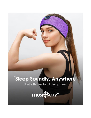 Auriculares Bluetooth MUSICOZY para Dormir con Máscara 3D