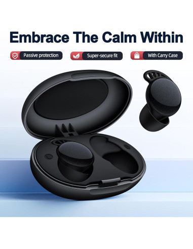 Tapones para Oídos Phegittg G5 45dB Reutilizables Negros