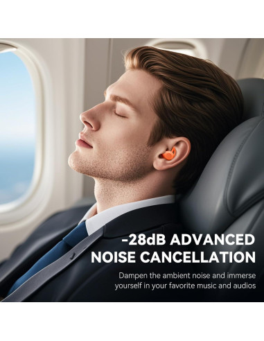 Auriculares para Dormir Sleepals Micro Naranja - Reducción de Ruido