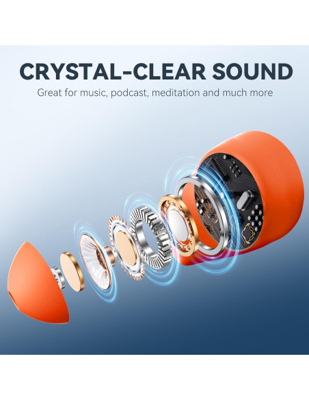 Auriculares para Dormir Sleepals Micro Naranja - Reducción de Ruido