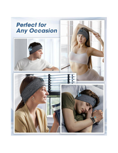 Auriculares Bluetooth para Dormir Perytong - Banda Ajustable con Micrófono