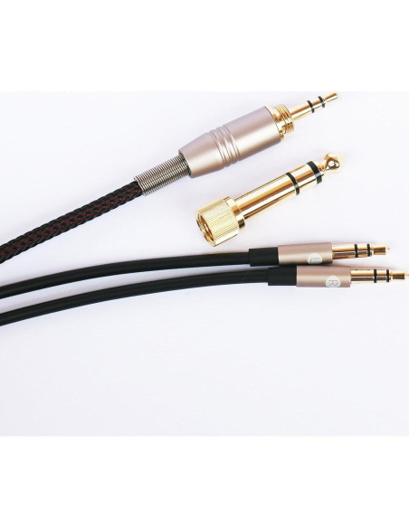 Cable de Reemplazo Hifiman HE4XX HE-400i 2m Doble Jack 3.5mm