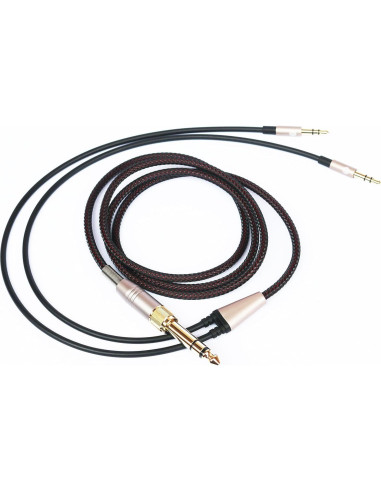 Cable de Reemplazo Hifiman HE4XX HE-400i 2m Doble Jack 3.5mm