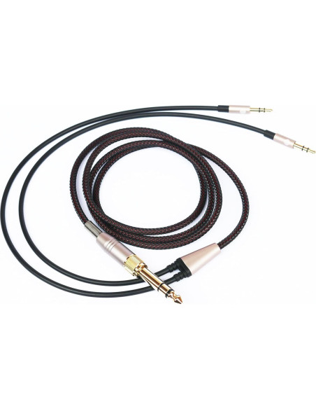 Cable de Reemplazo Hifiman HE4XX HE-400i 2m Doble Jack 3.5mm