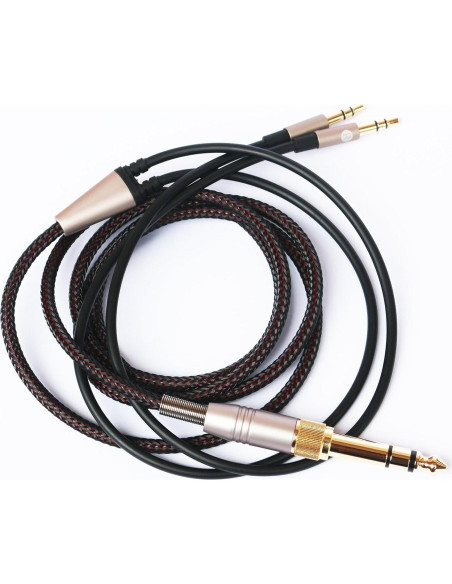 Cable de Reemplazo Hifiman HE4XX HE-400i 2m Doble Jack 3.5mm