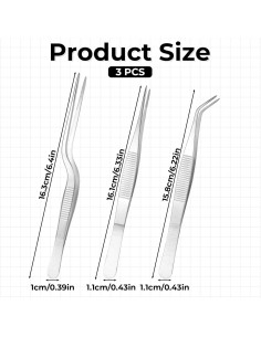 Set de 3 Pinzas de Jardín Acero Inoxidable 15.8cm a 16.3cm 2