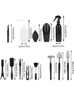 Juego de Herramientas para Jardín Mini Rongbo - 15 Piezas 2