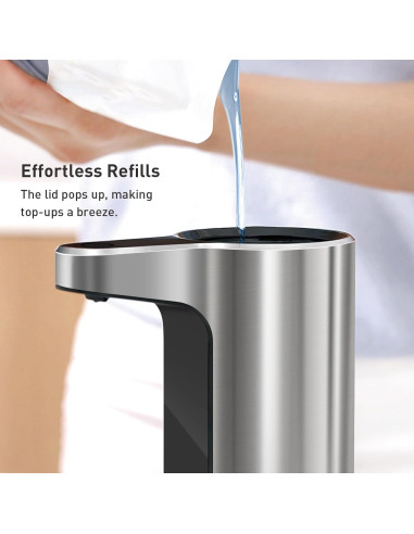 Dispensador de Jabón Espumoso Automático EKO Acero Inoxidable 266 ml