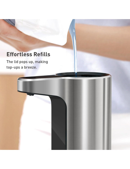 Dispensador de Jabón Espumoso Automático EKO Acero Inoxidable 266 ml