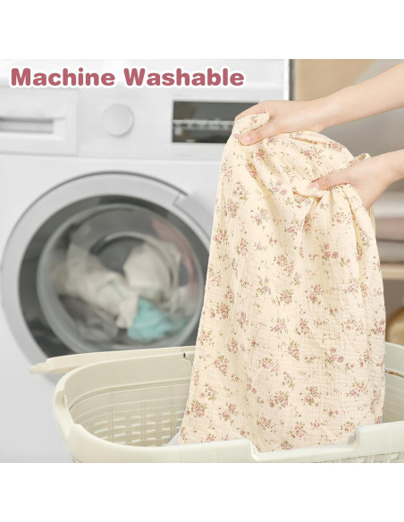 Cubierta de Lactancia Muslin ManFaiSky Floral - Ligera y Ajustable