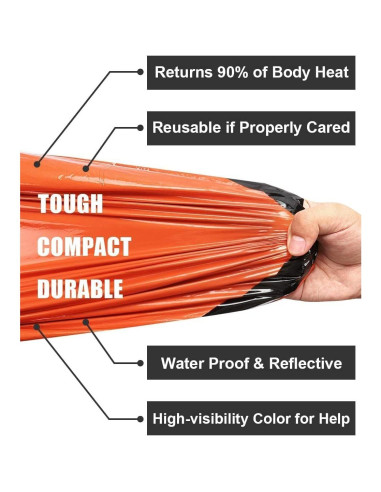 Carpa de Supervivencia ISOP para 2 Personas - Impermeable y Ultraligera