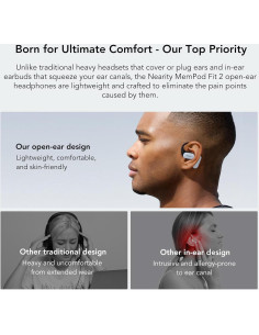 Auriculares Inalámbricos MemPod Fit 2 Bluetooth 5.3 Blanco 2