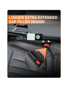 Relleno de Espacio entre Asientos iVaristle Negro - 2 Piezas 2