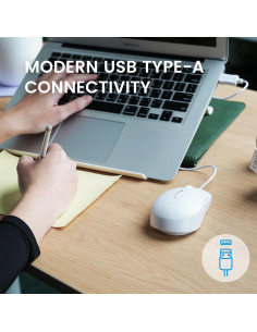 Ratón Óptico USB Perixx PERIMICE-222UW Ambidextro 2000 DPI 2